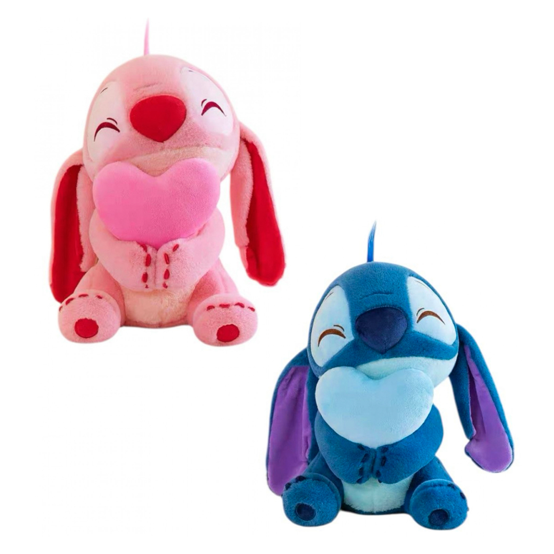 PELUCHE STICH CON CORAZON 50CM