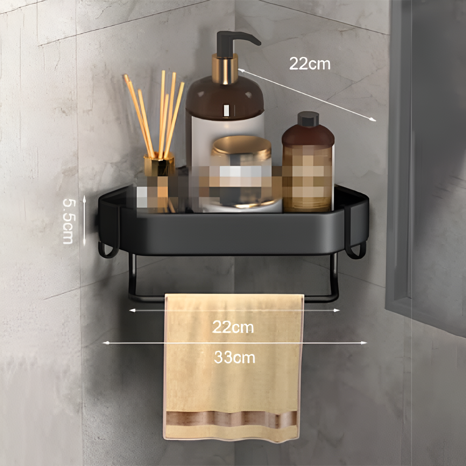 ORGANIZADOR DE BAÑO 3 EN 1