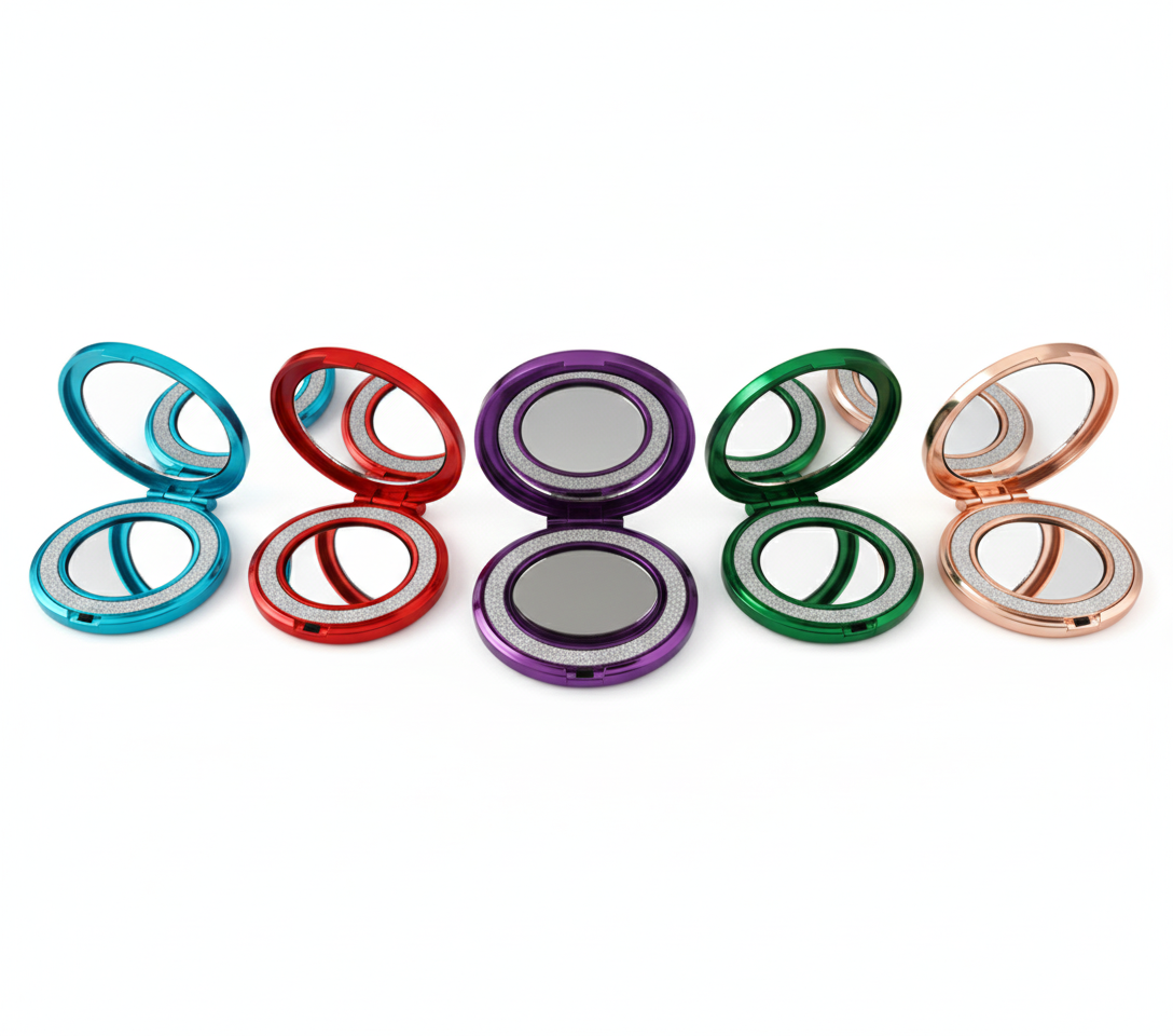 VN SOPORTE DE TELEFONO BRILLANTE CON ESPEJO