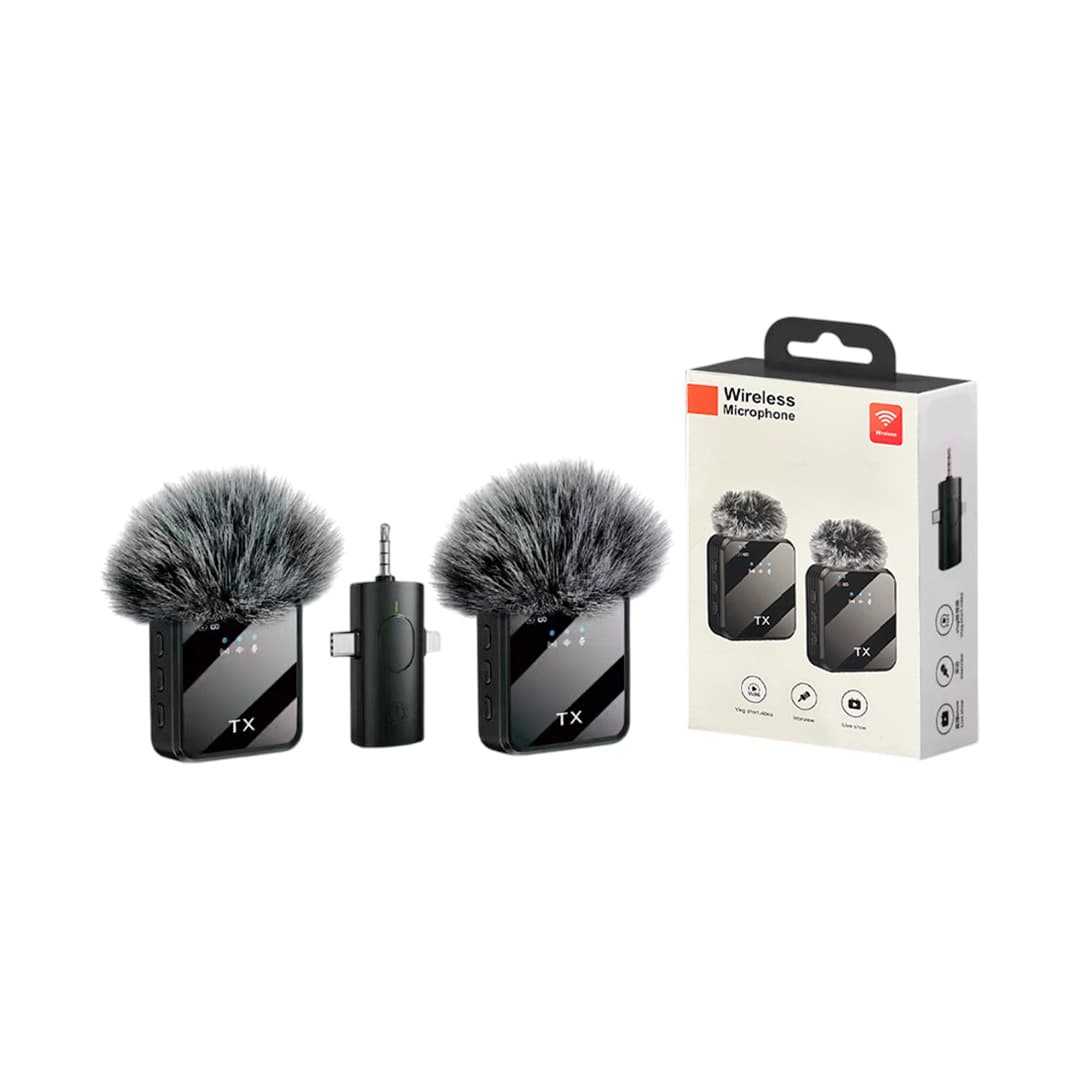 VN MICROFONO DE SOLAPA CON SALIDA DOBLE(F16)