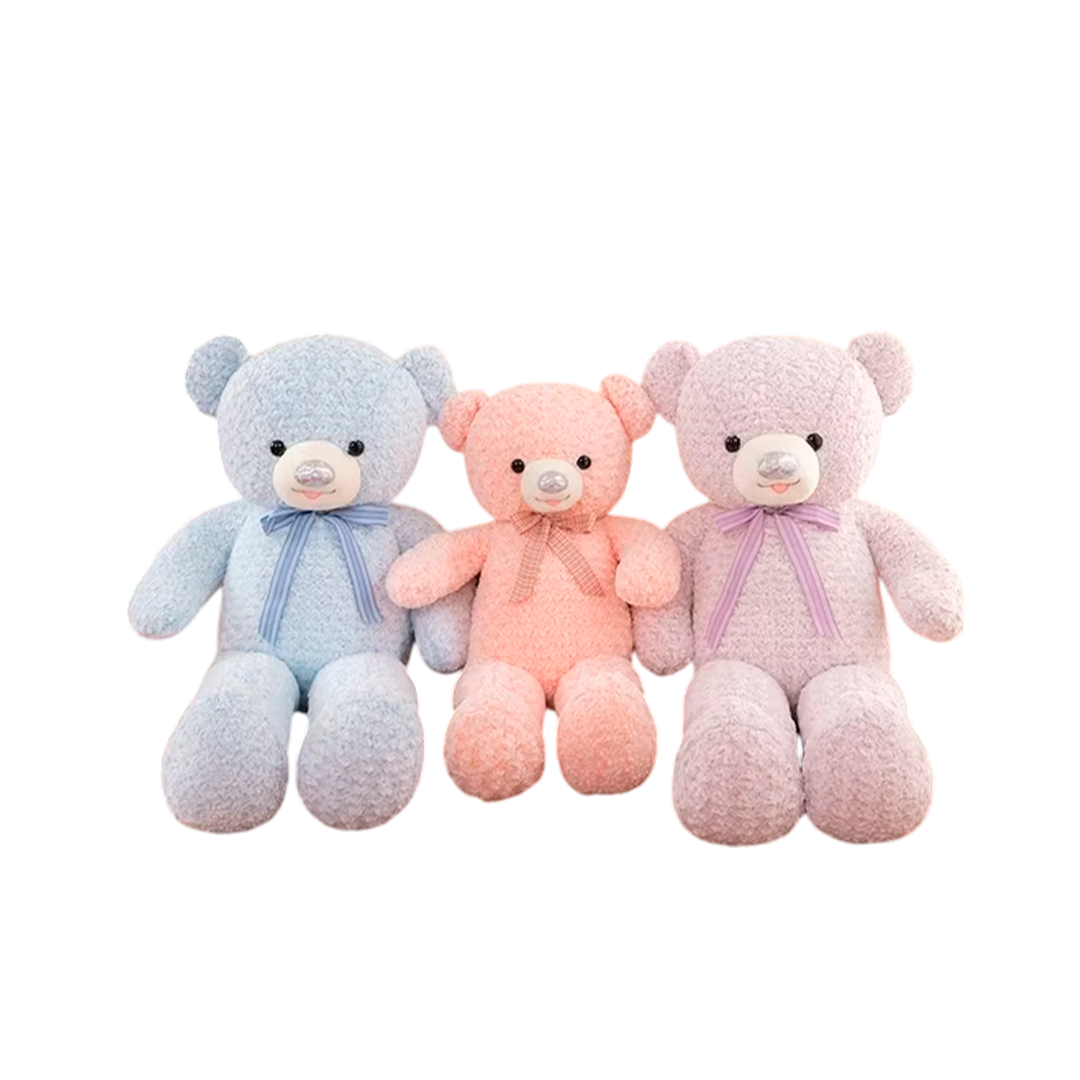 PELUCHE DE OSO CON LAZO LISO 125CM