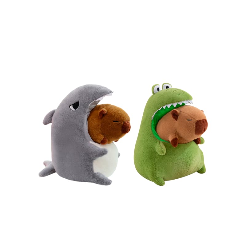 PELUCHE CAPIBARA CON PIJAMA ANIMAL 40CM